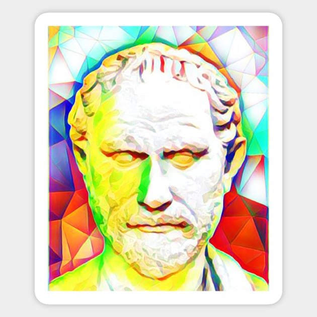 Megasthenes Colourful Portrait | Megasthenes Artwork 11 Sticker by JustLit